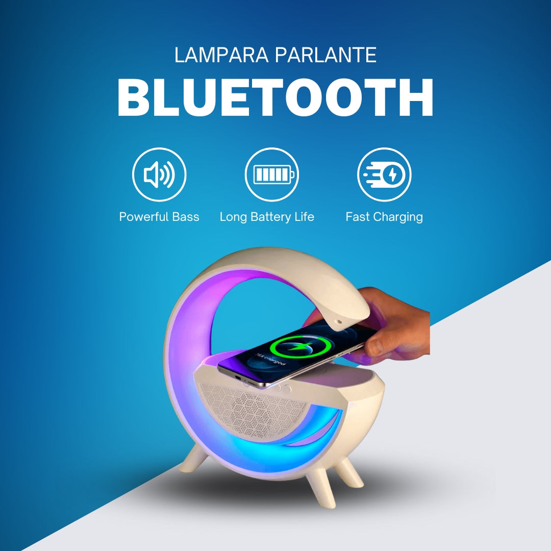 Lámpara Parlante Bluetooth – Iluminación, Sonido y Carga Inalámbrica en un Solo Dispositivo! 🎶💡