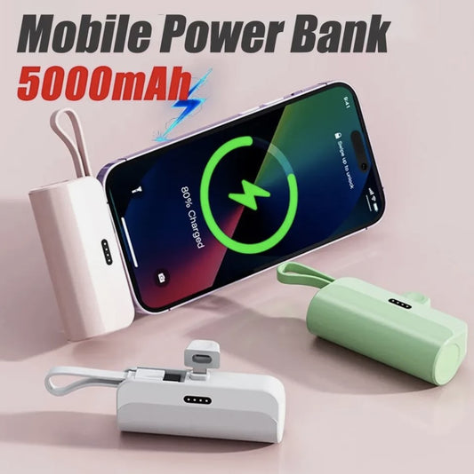 Cargador Portátil 5000mAh – Compacto, Inalámbrico y de Carga Rápida 🔋⚡