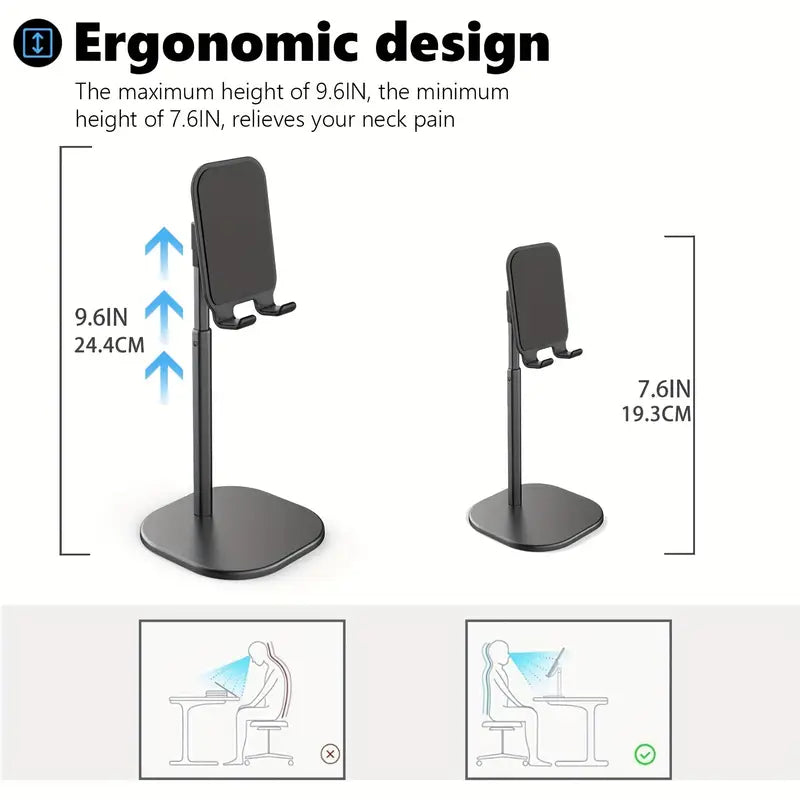 📱 Soporte Ajustable para Móvil y Tablet – Comodidad y Estabilidad 🖥️✨