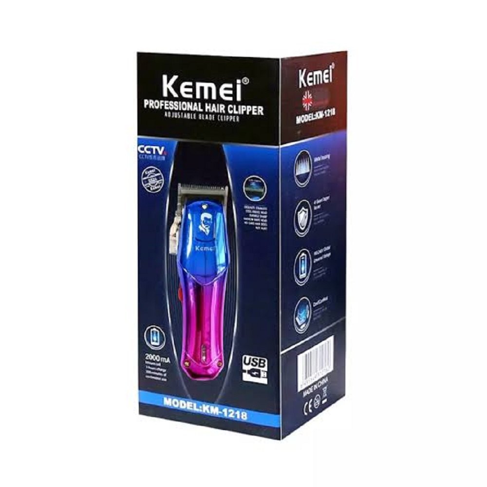 Máquina de Corte de Cabello KEMEI KM-1218 – Precisión y Estilo Profesional ✂️✨