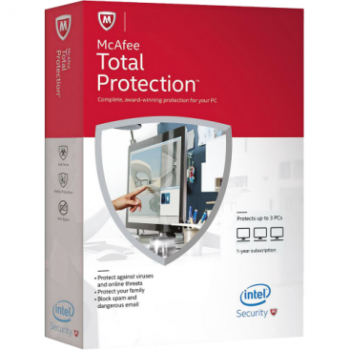 מקאפי טוטאל פרוטקשן / McAfee Total Protection - רישיון ל-מכשיר 1 לשנה מקאפי טוטאל פרוטקשן / McAfee Total Protection - רישיון ל-מכשיר 1 לשנה
