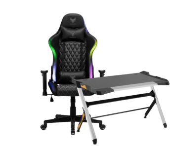 חבילת גיימינג הכוללת מושבGC65E RGB ושולחן+ARES RGB 120 חבילת גיימינג הכוללת מושבGC65E RGB ושולחן+ARES RGB 120