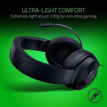 אוזניות גיימינג RAZER KRAKEN X LITE מק''ט : 90903-011-26